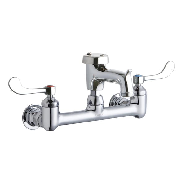 Elkay Elkay 8" Centers WFaucet 3" Bucket Hook Spout 4in Blade Hdl Inlet Ch LK940BP03T4H - main